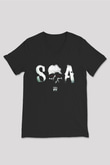 Sons of Anarchy Siyah Unisex V Yaka Tişört T-Shirt