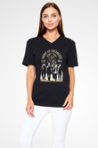 Sons of Anarchy Siyah Unisex V Yaka Tişört T-Shirt