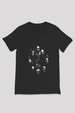 Sons of Anarchy Siyah Unisex V Yaka Tişört T-Shirt