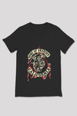 Sons of Anarchy Siyah Unisex V Yaka Tişört T-Shirt