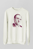 Sopranos Baskılı Beyaz Unisex Sweatshirt