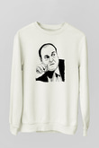 Sopranos Baskılı Beyaz Unisex Sweatshirt