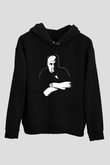 Sopranos Baskılı Unisex Siyah Hoodie