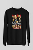 Sopranos Baskılı Unisex Siyah Sweatshirt