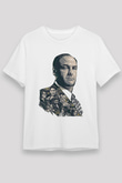 Sopranos Unisex Baskılı Beyaz Tişört - Tshirt