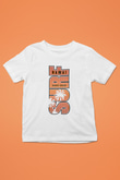Sörf Baskılı Unisex Beyaz Çocuk Tişört - Tshirt