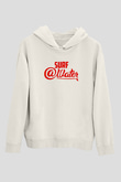 Sörf Baskılı Unisex Ekru Hoodie
