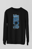 Sörf - Surfing Baskılı Unisex Siyah Sweatshirt
