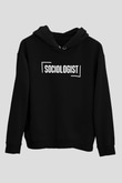 Sosyolog Siyah Unisex Kapüşonlu Sweatshirt