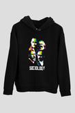 Sosyolog Siyah Unisex Kapüşonlu Sweatshirt