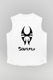 Soulfly Beyaz Unisex Kolsuz Tişört