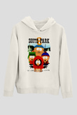 South Park Beyaz Unisex Hoodie