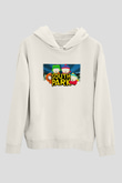 South Park Beyaz Unisex Kapşonlu Sweatshirt