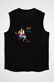 Space Invaders Siyah Unisex Kolsuz Tişört
