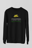 Space Invaders Siyah Unisex Sweatshirt