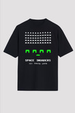 Space Invaders Siyah Unisex Tişört