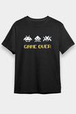 Space Invaders Siyah Unisex Tişört