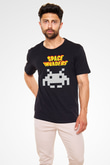 Space Invaders Siyah Unisex Tişört