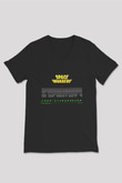 Space Invaders Siyah Unisex V Yaka Tişört