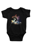 Space Jam Baskılı Siyah Bebek Body - Zıbın