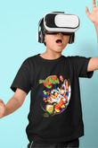 Space Jam Baskılı Siyah Unisex Çocuk Tişört