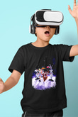 Space Jam Baskılı Siyah Unisex Çocuk Tişört