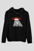 Space Jam Siyah Unisex Hoodie