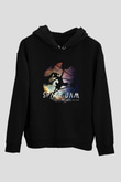 Space Jam Siyah Unisex Kapüşonlu Sweatshirt