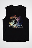 Space Jam Siyah Unisex Kolsuz Tişört