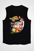 Space Jam Siyah Unisex Kolsuz Tişört