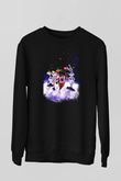Space Jam Siyah Unisex Sweatshirt