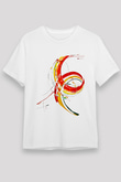 Spiral Beyaz Unisex Tişört T-Shirt - TişörtFabrikası