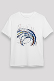 Spiral Beyaz Unisex Tişört T-Shirt - TişörtFabrikası