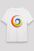 Spiral Beyaz Unisex Tişört T-Shirt - TişörtFabrikası