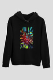 Spiral Siyah Unisex Hoodie