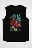 Spiral Siyah Unisex Kolsuz Tişört