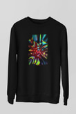 Spiral Siyah Unisex Sweatshirt