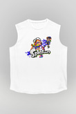 Splatoon Beyaz Unisex Kolsuz Tişört