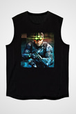 Splinter Cell Siyah Unisex Kolsuz Tişört