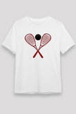 Squash Baskılı Unisex Beyaz Tişört - Tshirt
