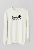 Squash Baskılı Unisex Ekru Sweatshirt