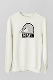Squash Baskılı Unisex Ekru Sweatshirt