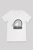 Squash Baskılı Unisex V Yaka Tişört - Tshirt