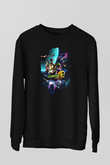 Star Fox Siyah Unisex Sweatshirt