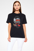 Star Lord Rocket Baskılı Siyah Unisex Tişört