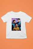 Star Trek Baskılı Beyaz Unisex Çocuk Tişört