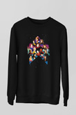 Star Trek Siyah Unisex Sweatshirt
