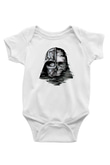 Star Wars Baskılı Beyaz Unisex Bebek Body - Zıbın