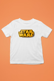 Star Wars Baskılı Beyaz Unisex Çocuk Tişört