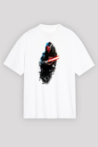 Star Wars Beyaz Unisex Oversize Tişört T-Shirt